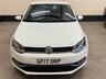 USED 2017 17 VOLKSWAGEN POLO 1.0 BlueMotion Tech Match Edition Apple Car Play 5 Door Petrol Manual Euro 6 (s/s) (60 ps) 8 SERVICES INCLUDING BELT