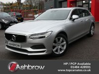 USED 2018 18 VOLVO V90 Estate 2.0 D4 Momentum 5d Auto 190 S/S GOOD SERVICE HISTORY, CAMBELT CHANGED, SAT NAV, FULL BLACK LEATHER, HEATED SEATS, ELECTRIC TAILGATE, REAR PARK ASSIST, ADAPTIVE CRUISE CONTROL & SPEED LIMITER, DAB RADIO, BLUETOOTH, POWER FOLDING MIRRORS, ELECTRIC FRONT SEATS, AUTOMATIC LIGHTS, DUAL ZONE CLIMATE CONTROL, DIGITAL DASH, LANE KEEPING AID, KEYLESS START, AUTOMATIC GEARBOX, 17 INCH ALLOYS, SPACE SAVER SPARE, AUTO HOLD, DRIVING MODES, ISO FIX, LEATHER MULTIFUNCTION STEERING WHEEL, ILLUMINATING VANITY MIRRORS, USB PORT