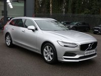 USED 2018 18 VOLVO V90 Estate 2.0 D4 Momentum 5d Auto 190 S/S GOOD SERVICE HISTORY, CAMBELT CHANGED, SAT NAV, FULL BLACK LEATHER, HEATED SEATS, ELECTRIC TAILGATE, REAR PARK ASSIST, ADAPTIVE CRUISE CONTROL & SPEED LIMITER, DAB RADIO, BLUETOOTH, POWER FOLDING MIRRORS, ELECTRIC FRONT SEATS, AUTOMATIC LIGHTS, DUAL ZONE CLIMATE CONTROL, DIGITAL DASH, LANE KEEPING AID, KEYLESS START, AUTOMATIC GEARBOX, 17 INCH ALLOYS, SPACE SAVER SPARE, AUTO HOLD, DRIVING MODES, ISO FIX, LEATHER MULTIFUNCTION STEERING WHEEL, ILLUMINATING VANITY MIRRORS, USB PORT