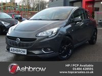 USED 2016 16 VAUXHALL CORSA 1.4i ecoFLEX Limited Edition 3d 75 ps &pound;35 ROAD TAX, APPLE CARPLAY / ANDROID AUTO (GIVES YOU SAT NAV), DAB RADIO, BLUETOOTH, LED DAYTIME RUNNING LIGHTS, FRONT FOG LIGHTS, PRIVACY GLASS, REAR SPOILER, 17 INCH BLACK ALLOY WHEELS, SPORT SEATS, LEATHER FLAT BOTTOM MULTIFUNCTION STEERING WHEEL, CRUISE CONTROL & SPEED LIMITER, AIR CONDITIONING, CITY DRIVING MODE, USB PORT, LEATHER GEAR KNOB, ELECTRIC WINDOWS, ELECTRIC MIRRORS, REMOTE CENTRAL LOCKING, TRIP COMPUTER, DIGITAL SPEEDOMETER, ISO FIX, FOLDING REAR SEATS, SERVCE HISTORY