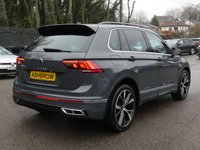 USED 2023 23 VOLKSWAGEN TIGUAN 1.5 TSI R-Line 5d DSG 150 S/S SAT NAV, VIRTUAL COCKPIT, HEATED FRONT SEATS & STEERING WHEEL, IQ HEADLIGHTS, APP-CONNECT FOR APPLE CARPLAY / ANDROID AUTO, MULTICOLOUR BACKGROUND LIGHTING, DSG AUTOMATIC GEARBOX, ADAPTIVE CRUISE CONTROL, LANE ASSIST, DAB RADIO, BLUETOOTH, FRONT & REAR PARKING SENSORS WITH DISPLAY, PARK ASSIST, 20 INCH ALLOY WHEELS, ART VELOURS INTERIOR, ELECTRIC FOLDING MIRRORS, KEYLESS ENTRY & START, ADJUSTABLE DRIVING MODES, LEATHER TIPTRONIC FLAT BOTTOM STEERING WHEEL, 1 OWNER FROM NEW, SERVICE HISTORY