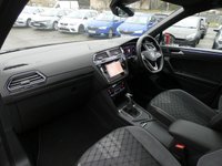 USED 2023 23 VOLKSWAGEN TIGUAN 1.5 TSI R-Line 5d DSG 150 S/S SAT NAV, VIRTUAL COCKPIT, HEATED FRONT SEATS & STEERING WHEEL, IQ HEADLIGHTS, APP-CONNECT FOR APPLE CARPLAY / ANDROID AUTO, MULTICOLOUR BACKGROUND LIGHTING, DSG AUTOMATIC GEARBOX, ADAPTIVE CRUISE CONTROL, LANE ASSIST, DAB RADIO, BLUETOOTH, FRONT & REAR PARKING SENSORS WITH DISPLAY, PARK ASSIST, 20 INCH ALLOY WHEELS, ART VELOURS INTERIOR, ELECTRIC FOLDING MIRRORS, KEYLESS ENTRY & START, ADJUSTABLE DRIVING MODES, LEATHER TIPTRONIC FLAT BOTTOM STEERING WHEEL, 1 OWNER FROM NEW, SERVICE HISTORY