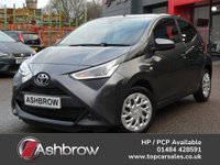 USED 2021 71 TOYOTA AYGO 1.0 VVT-i x-play 5d 70 S/S APPLE CARPLAY / ANDROID AUTO (GIVES YOU SAT NAV), REVERSING CAMERA, DAB RADIO, BLUETOOTH PHONE & MUSIC, AUX & USB INPUTS, MANUAL GEARBOX, LED DAYTIME RUNNING LIGHTS, SPARE WHEEL, LEATHER MULTIFUNCTION STEERING WHEEL, AIR CONDITIONING, TRIP COMPUTER, ISO FIX, TYRE PRESSURE WARNING, SPEED LIMITER, ELECTRIC WINDOWS, ELECTRIC MIRRORS, FOLDING REAR SEATS, AIRBAGS WITH PASSANGER OFF, SPACE SAVER SPARE WHEEL, 1 OWNER FROM NEW, SERVICE HISTORY