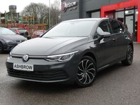 USED 2023 23 VOLKSWAGEN GOLF 1.5 TSI Life 5d 130 S/S 17 INCH VENTURA ALLOYS, PRIVACY GLASS, SPACE SAVER SPARE, SAT NAV, WIRELESS APPLE CARPLAY / ANDROID AUTO, ACTIVE INFO DISPLAY VIRTUAL COCKPIT, WIRELESS PHONE CHARGER, DAB RADIO, BLUETOOTH, LANE ASSIST, FRONT ASSIST, ADAPTIVE CRUISE CONTROL & SPEED LIMITER, FRONT & REAR PARKING SENSORS WITH DISPLAY, LEATHER FLAT BOTTOM MULTIFUNCTION STEERING WHEEL, KEYLESS START, RAIN & LIGHT SENSORS, AUTO HOLD, 4x USB PORTS, CLIMATE CONTROL, ILLUMINATING VANITY MIRRORS, 1 OWNER FROM NEW, GOOD SERVICE HISTORY