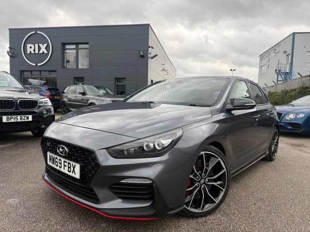 2019 69 Hyundai I30 2.0 T-GDi N Performance Hatchback 5dr Petrol Manual Euro 6-2 FORMER KEEPERS FINISHED IN MICRON GREY WITH HALF LEATHER UPHOLSTERY-HEATED SEATS AND STEERING WHEEL-BLUETOOTH-CRUISE CONTROL-SATNAV-REVERSE CAMERA-DAB RADIO-ELECTRIC FOLDING MIRRORS-DUAL ZONE CLIMATE CONTROL