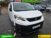 USED 2021 71 PEUGEOT E-EXPERT e 1200 75kWh Professional MWB electric panel van, Automatic, 42,000 miles, Euro 6, Sat Nav, Air Con, Parking sensors. Final price plus VAT @ 20%! This 2021 Peugeot e-Expert boasts a full service history, with its last service completed on 18th December 2024 at 31,033 miles, and has had only one owner from new. This electric panel van, the e 1200 Professional Standard MWB 6dr, offers a 75 kWh battery with a maximum range of 211 miles when new. It comes equipped with a 7in Capacitive Colour Touchscreen supporting Android Auto and Apple CarPlay, Bluetooth connectivity, and a Visibility Pack including automatic headlights. For comfort and con