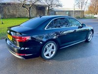 USED 2018 18 AUDI A4 1.4 TFSI S line Saloon 4dr Petrol Manual Euro 6 (s/s) (150 ps) ULEZ Complaint A4 With Low Mileage And Full Audi Service History !!