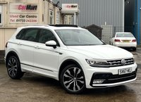USED 2017 67 VOLKSWAGEN TIGUAN 2.0 TDI R-Line SUV 5dr Diesel DSG 4Motion Euro 6 (s/s) (190 ps) - F/S/H - APPLE CAR PLAY - SAT NAV - HEATED SEATS - PAN ROOF - P/SENSORS - ADAPTIVE CRUISE