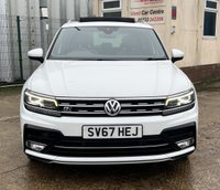 USED 2017 67 VOLKSWAGEN TIGUAN 2.0 TDI R-Line SUV 5dr Diesel DSG 4Motion Euro 6 (s/s) (190 ps) - F/S/H - APPLE CAR PLAY - SAT NAV - HEATED SEATS - PAN ROOF - P/SENSORS - ADAPTIVE CRUISE