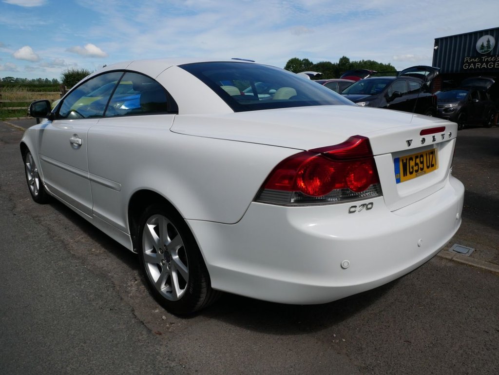 USED 2010 59 VOLVO C70 2.0D Ice White Convertible 2dr Diesel Manual (158 g/km, 134 bhp) CAM BELT CHANGED @ 68415 MILES
