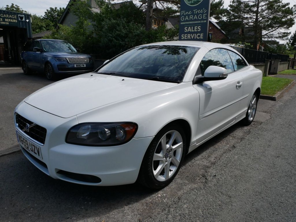 USED 2010 59 VOLVO C70 2.0D Ice White Convertible 2dr Diesel Manual (158 g/km, 134 bhp) CAM BELT CHANGED @ 68415 MILES