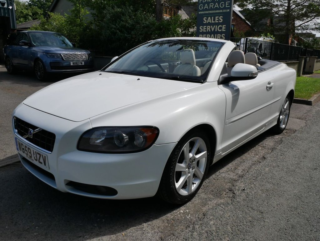 USED 2010 59 VOLVO C70 2.0D Ice White Convertible 2dr Diesel Manual (158 g/km, 134 bhp) CAM BELT CHANGED @ 68415 MILES