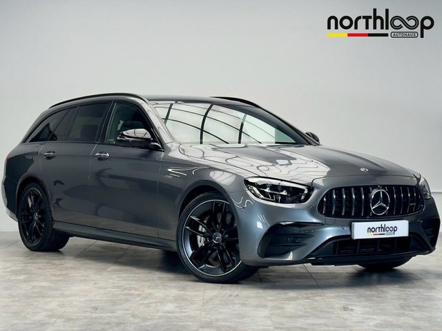 View our Mercedes-Benz E-Class 3.0 E53h BiTurbo MHEV AMG Night Edition (Premium Plus) Estate 5dr Petrol Hybrid SpdS TCT 4MATIC+ Euro 6 (s/s) (457 ps)