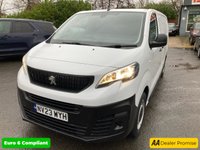 USED 2023 23 PEUGEOT EXPERT 1.5 BlueHDi 1000 Professional Premium+ LWB van, 18,200 miles, Euro 6, 6 Speed Manual Air Conditioning, Cruise, Bluetooth. Final price plus VAT @ 20%! With only one owner and a remarkably low mileage of 18,200 miles for its 2023 registration, this Peugeot Expert 1.5 BlueHDi 1000 Professional Premium + Long Panel Van offers exceptional value. This Euro 6 compliant diesel van boasts a full service history, with its last service completed on 2025-06-09 at 14,766 miles. It comes with a 3 month warranty and a 12 month MOT provided on purchase, ensuring peace of mind. The Professional Premium + trim level includes practical features such as rear par
