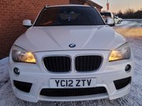 USED 2012 12 BMW X1 2.0 20d M Sport SUV 5dr Diesel Manual xDrive Euro 5 (s/s) (177 ps) HEATED BLACK LEATHER - 4X4