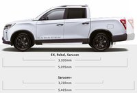 USED 2025 75 KGM MUSSO 2.2D Rebel 4WD 202 BHP Double Cab Pickup Euro 6 ULEZ Free 5-Year or 100,000 Mile Warranty | Rear-view camera | Luxury TPU leather seats | 12.3&rdquo; HD screen