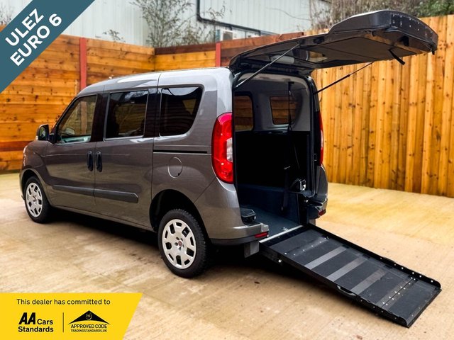 View our Fiat Doblo 3 Seat Petrol Wheelchair Accessible Disabled Access Vehicle WAV 