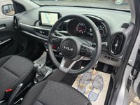 USED 2024 24 KIA PICANTO 1.0 DPi 3 Hatchback in silver with 15,300 miles, Euro 6 petrol Auto, Sat Nav, 8' Touchscreen, Reverse camera, Cruise control and Air conditioning. This 2024 Kia Picanto DPi 3 is a superb example, boasting a full dealership service history and having had only one owner from new. This compact and stylish hatchback is powered by an efficient 1.0L petrol engine, meeting Euro 6 emissions standards. For your peace of mind, it comes with a 3 month warranty and a full 12 months MOT will be provided on purchase. Inside, you'll find a host of convenient features designed to enhance your driving experience, including automatic air conditioning with c