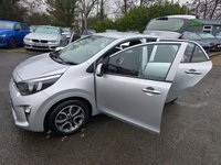 USED 2024 24 KIA PICANTO 1.0 DPi 3 Hatchback in silver with 15,300 miles, Euro 6 petrol Auto, Sat Nav, 8' Touchscreen, Reverse camera, Cruise control and Air conditioning. This 2024 Kia Picanto DPi 3 is a superb example, boasting a full dealership service history and having had only one owner from new. This compact and stylish hatchback is powered by an efficient 1.0L petrol engine, meeting Euro 6 emissions standards. For your peace of mind, it comes with a 3 month warranty and a full 12 months MOT will be provided on purchase. Inside, you'll find a host of convenient features designed to enhance your driving experience, including automatic air conditioning with c