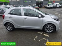 USED 2024 24 KIA PICANTO 1.0 DPi 3 Hatchback in silver with 15,300 miles, Euro 6 petrol Auto, Sat Nav, 8' Touchscreen, Reverse camera, Cruise control and Air conditioning. This 2024 Kia Picanto DPi 3 is a superb example, boasting a full dealership service history and having had only one owner from new. This compact and stylish hatchback is powered by an efficient 1.0L petrol engine, meeting Euro 6 emissions standards. For your peace of mind, it comes with a 3 month warranty and a full 12 months MOT will be provided on purchase. Inside, you'll find a host of convenient features designed to enhance your driving experience, including automatic air conditioning with c
