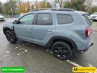 USED 2023 73 DACIA DUSTER 1.3 TCe Extreme SUV in Grey with 67,300 miles, Euro 6, Full main dealer history, 6 Speed Manual gearbox, Sat Nav, Heated Seats, Rear camera and more. This 2023 Dacia Duster TCe EXTREME is a standout example, boasting a full dealership service history and having had only one owner from new. This particular EXTREME trim model is equipped with a responsive 1.3L Petrol Engine, meeting Euro 6 emission standards. For your peace of mind, it comes with a 3 month warranty and a 12 month MOT provided on purchase. The vehicle has been meticulously maintained, with its last service recorded at 57,000 miles on 16th May 2026, ensuring its continued roadwor