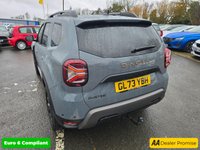 USED 2023 73 DACIA DUSTER 1.3 TCe Extreme SUV in Grey with 67,300 miles, Euro 6, Full main dealer history, 6 Speed Manual gearbox, Sat Nav, Heated Seats, Rear camera and more. This 2023 Dacia Duster TCe EXTREME is a standout example, boasting a full dealership service history and having had only one owner from new. This particular EXTREME trim model is equipped with a responsive 1.3L Petrol Engine, meeting Euro 6 emission standards. For your peace of mind, it comes with a 3 month warranty and a 12 month MOT provided on purchase. The vehicle has been meticulously maintained, with its last service recorded at 57,000 miles on 16th May 2026, ensuring its continued roadwor