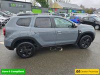 USED 2023 73 DACIA DUSTER 1.3 TCe Extreme SUV in Grey with 67,300 miles, Euro 6, Full main dealer history, 6 Speed Manual gearbox, Sat Nav, Heated Seats, Rear camera and more. This 2023 Dacia Duster TCe EXTREME is a standout example, boasting a full dealership service history and having had only one owner from new. This particular EXTREME trim model is equipped with a responsive 1.3L Petrol Engine, meeting Euro 6 emission standards. For your peace of mind, it comes with a 3 month warranty and a 12 month MOT provided on purchase. The vehicle has been meticulously maintained, with its last service recorded at 57,000 miles on 16th May 2026, ensuring its continued roadwor