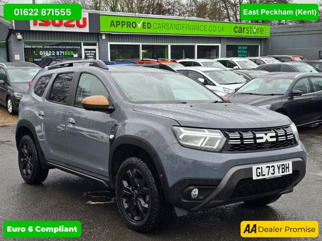 View our Dacia Duster 1.3 TCe Extreme SUV in Grey with 67,300 miles, Euro 6, Full main dealer history, 6 Speed Manual gearbox, Sat Nav, Heated Seats, Rear camera and more.