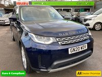USED 2020 20 LAND ROVER DISCOVERY 3.0 SD V6 HSE SUV, Blue, 65,000 miles, Euro 6 ULEZ Diesel, Automatic ,4WD, Leather, Panoramic roof, Sat Nav, Rear camera, 20 Inch Alloys great spec. This 2020 Land Rover Discovery SD V6 HSE boasts a full dealership service history, with its last service completed on 13th January 2025 at 51,977 miles, ensuring excellent provenance. This capable seven seat, four wheel drive vehicle is powered by a 3.0 litre Euro 6 diesel engine, offering a compelling blend of performance and efficiency. Notable features include an electrically deployable towbar, a sliding front sunroof paired with a fixed rear panoramic roof, and the advanced Terrain Response