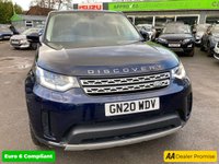 USED 2020 20 LAND ROVER DISCOVERY 3.0 SD V6 HSE SUV, Blue, 65,000 miles, Euro 6 ULEZ Diesel, Automatic ,4WD, Leather, Panoramic roof, Sat Nav, Rear camera, 20 Inch Alloys great spec. This 2020 Land Rover Discovery SD V6 HSE boasts a full dealership service history, with its last service completed on 13th January 2025 at 51,977 miles, ensuring excellent provenance. This capable seven seat, four wheel drive vehicle is powered by a 3.0 litre Euro 6 diesel engine, offering a compelling blend of performance and efficiency. Notable features include an electrically deployable towbar, a sliding front sunroof paired with a fixed rear panoramic roof, and the advanced Terrain Response