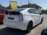 USED 2015 TOYOTA PRIUS 1.8 Hybrid Automatic Petrol  JAPANESE IMPORTED TOYOTA PRIUS. GENUINE MILEAGE. NEW MOT/ SERVICE. FINISHED IN A NICE WHITE COLOUR. SPEC INCLUDES PRIVACY GLASS, KEYLESS, A/C, CLIMATE CONTROL, MULTIFUNCTION STEERING WHEEL, ELECTRIC WINDOWS AND MIRRORS + 3 MONTHS WARRANTY + 12 MONTHS AA BREAKDOWN COVER INCLUDED