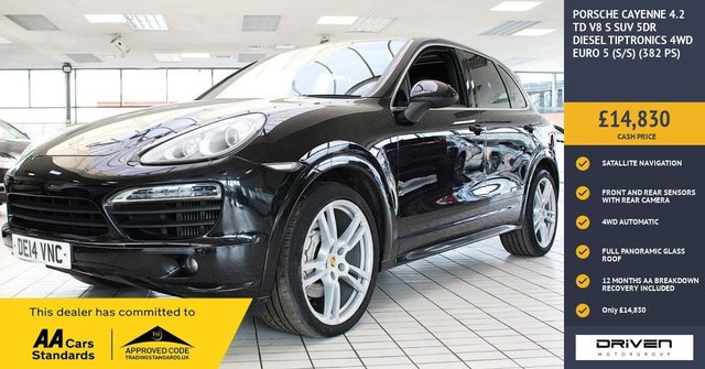 2014 PORSCHE CAYENNE 4.2 TD V8 S SUV 5dr Diesel TiptronicS 4WD Euro 5 (s/s) (382 ps)