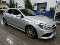 USED 2016 66 MERCEDES-BENZ A-CLASS 2.1 A200d AMG Line Hatchback 5dr Diesel 7G-DCT Euro 6 (s/s) (136 ps) &pound;20 ROAD TAX REAR VIEW CAMERA CRUISE CONTROL PARKING SENSORS 2 OWNERS SERVICE HISTORY