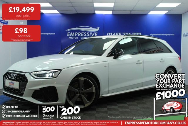 2020 A4 AVANT 2.0 TDI 35 BLACK EDITION ESTATE 5DR DIESEL S TRONIC EURO... photo