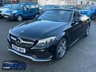 USED 2017 66 MERCEDES-BENZ C-CLASS 2.1 C220d AMG Line Cabriolet 2dr Diesel G-Tronic+ Euro 6 (s/s) (170 ps) Satnav Camera Heated Seats