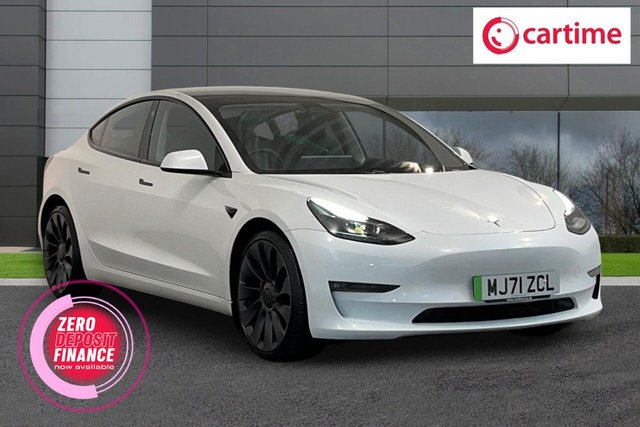 View our Tesla Model 3 (Dual Motor) Performance Saloon 4dr Electric Auto 4WDE (Performance Upgrade) (449 bhp) Park Assist Camera, Front  / Rear Parking Sensors, Heated Seats, Heated Steering Wheel, Navigation System