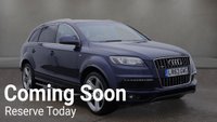 USED 2013 63 AUDI Q7 3.0 TDI V6 S line Plus SUV 5dr Diesel Tiptronic quattro Euro 5 (s/s) (245 ps) LEATHER+SAT NAV+7 SEATS+FSH