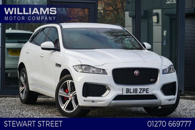 2018 JAGUAR F-PACE 2018 3.0 V6 S SUV 5dr Petrol Auto AWD Euro 6 (s/s) (380 ps)