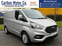 USED 2022 22 FORD TRANSIT CUSTOM 2.0 300 EcoBlue Limited Panel Van 5dr Diesel Manual L1 H1 Euro 6 (s/s) (130 ps) STUNNING EXAMPLE IN SILVER