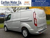 USED 2022 22 FORD TRANSIT CUSTOM 2.0 300 EcoBlue Limited Panel Van 5dr Diesel Manual L1 H1 Euro 6 (s/s) (130 ps) STUNNING EXAMPLE IN SILVER