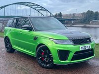 USED 2020 70 LAND ROVER RANGE ROVER SPORT SVR 5.0 P575 V8 GPF SVR SUV 5dr Petrol Auto 4WD Euro 6 (s/s) (575 ps) SUPER LOW MILEAGE EXAMPLE THAT HAS BEEN OVER SERVICED BY A MAIN DEALER, CARBON PACK