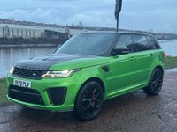 USED 2020 70 LAND ROVER RANGE ROVER SPORT SVR 5.0 P575 V8 GPF SVR SUV 5dr Petrol Auto 4WD Euro 6 (s/s) (575 ps) SUPER LOW MILEAGE EXAMPLE THAT HAS BEEN OVER SERVICED BY A MAIN DEALER, CARBON PACK