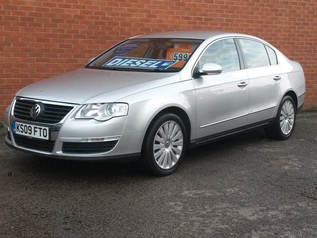 2009 09 Volkswagen Passat 2.0 HIGHLINE TDI 4d FULL BLACK LEATHER HEATED SEATS