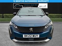 USED 2022 22 PEUGEOT 3008 1.2 PureTech GT SUV 5dr Petrol Manual Euro 6 (s/s) (130 ps) HERE AT MOTOR SWITCH YOUR NEW MOTOR IS JUST A SWITCH AWAY WITH THIS PEUGEOT 3008 PURETECH GT SUV 5DR 1.2 PETROL MANUAL EURO 6, WHICH COMES WITH A FULL 12 MONTHS NATIONWIDE WARRANTY AND ALSO COMES WITH A FULL 12 MONTHS MOT, THIS VEHICLE ALOS HAS 2 X SERVICE HISTORY STAMPS AND WILL BE FRESHLY SERVICED BEFORE IT LEAVES US TO BRING IT BACK UP TO DATE, WITH ONLY 1 FORMER KEEPER, ALSO COMES WITH 2 KEYS AND HAS LOW MILEAGE, FINANCE AVAILABLE FROM 9.9% APR, FULLY VALETED USING AUTO SMART PRODUCTS