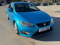 USED 2013 03 SEAT LEON 2.0 TDI CR FR Sport Coupe 3dr Diesel Manual Euro 5 (s/s) (184 ps) FRONT & REAR PARKING SENSORS USB