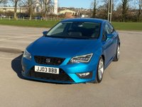 USED 2013 03 SEAT LEON 2.0 TDI CR FR Sport Coupe 3dr Diesel Manual Euro 5 (s/s) (184 ps) FRONT & REAR PARKING SENSORS USB