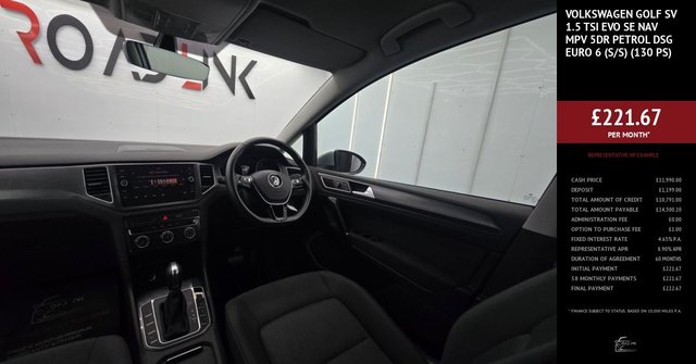 2018 VOLKSWAGEN GOLF SV 1.5 TSI EVO SE Nav MPV 5dr Petrol DSG Euro 6 (s/s) (130 ps) - Photo 3