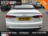 USED 2019 19 AUDI A5 CABRIOLET 2.0 TDI 40 S line Convertible 2dr Diesel S Tronic Euro 6 (s/s) (190 ps) FULL SERVICE HISTORY 2 KEYS BOOK PACK SERVICED IF REQUIRED AND A MINIMUM OF 9 MONTHS MOT WITHIN THE SALE