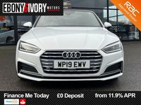 USED 2019 19 AUDI A5 CABRIOLET 2.0 TDI 40 S line Convertible 2dr Diesel S Tronic Euro 6 (s/s) (190 ps) FULL SERVICE HISTORY 2 KEYS BOOK PACK SERVICED IF REQUIRED AND A MINIMUM OF 9 MONTHS MOT WITHIN THE SALE