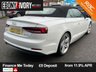 USED 2019 19 AUDI A5 CABRIOLET 2.0 TDI 40 S line Convertible 2dr Diesel S Tronic Euro 6 (s/s) (190 ps) FULL SERVICE HISTORY 2 KEYS BOOK PACK SERVICED IF REQUIRED AND A MINIMUM OF 9 MONTHS MOT WITHIN THE SALE